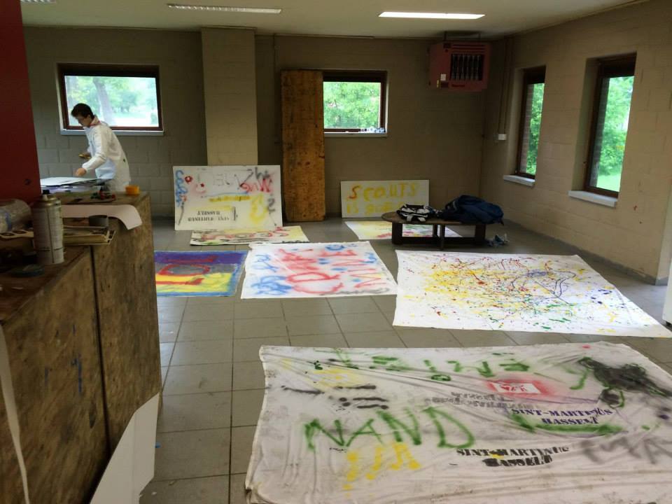 Sint-Martinus den XIIde - Graffiti activiteit WK 2015
